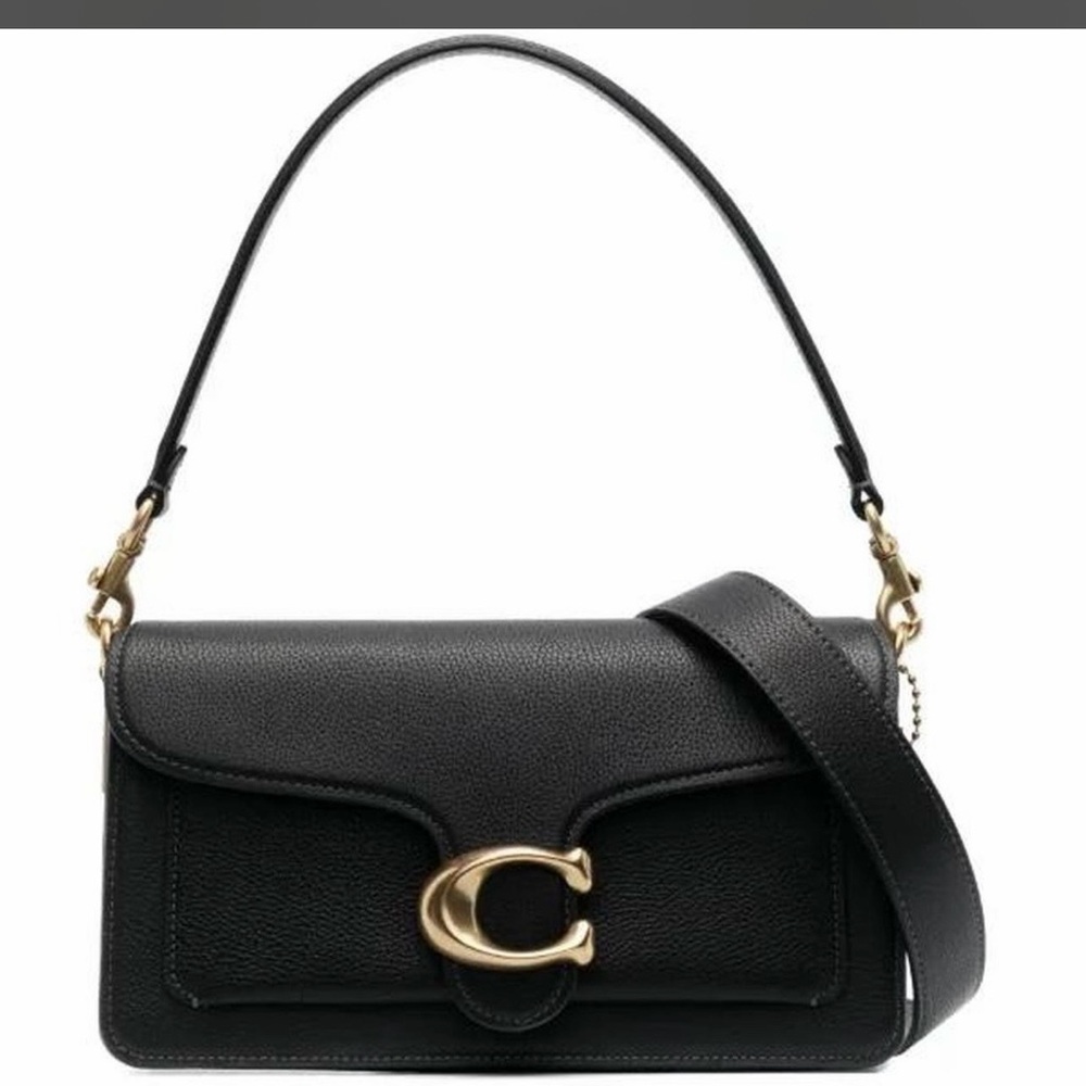 Coach Black Leather Tabby Shoulder Bag